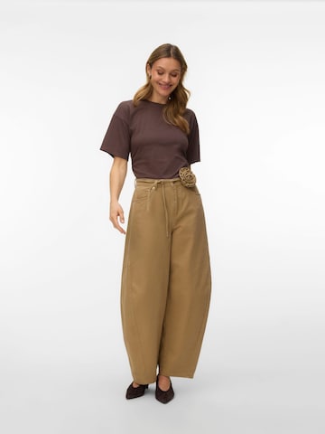 VERO MODA Wide Leg Jeans '10343028' i beige
