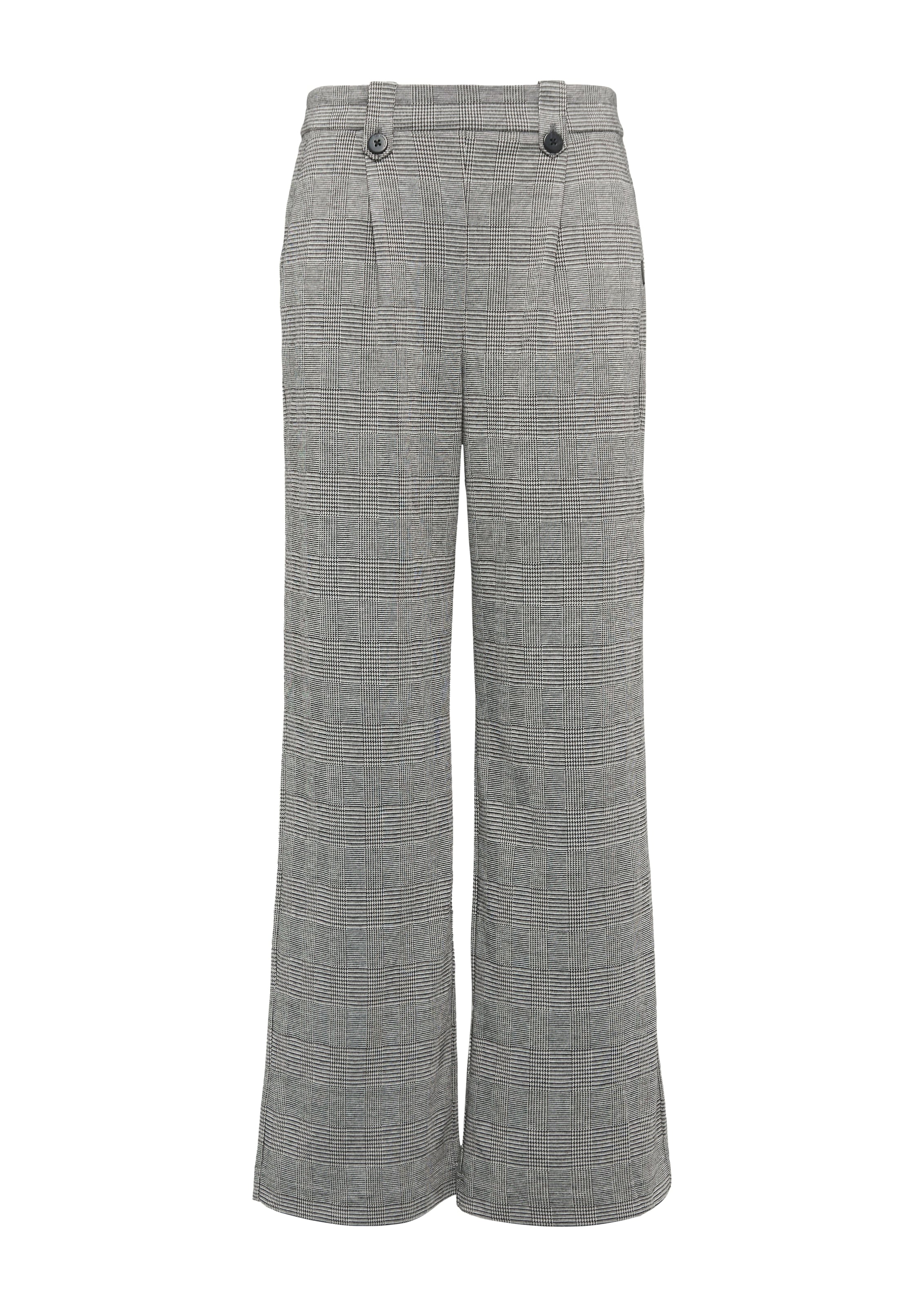 QS Wide Leg Hose in Grau: Vorderseite