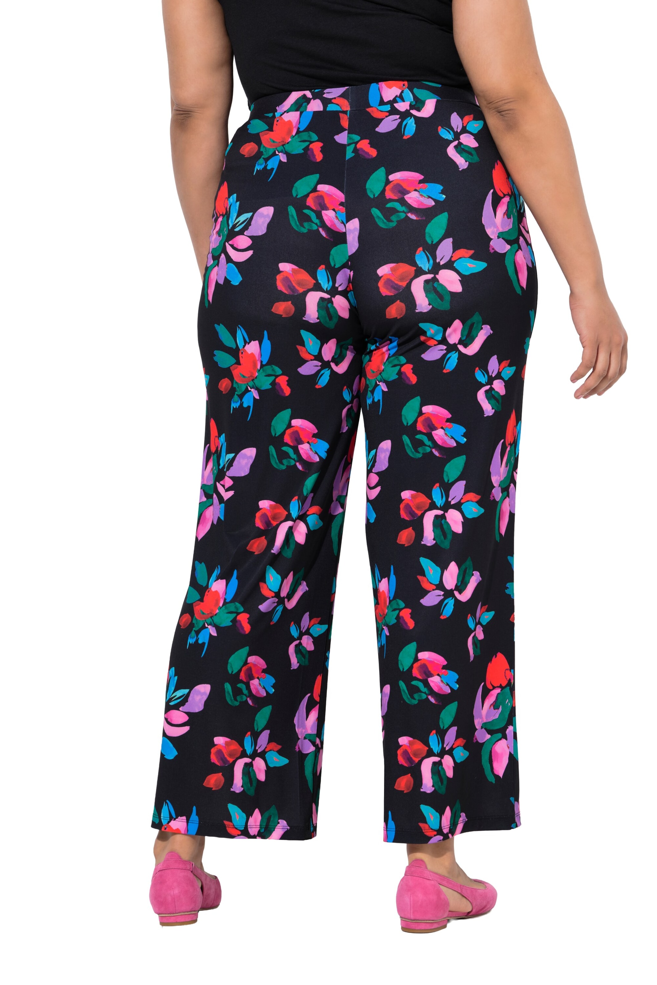 Ulla Popken Regular Broek in Zwart