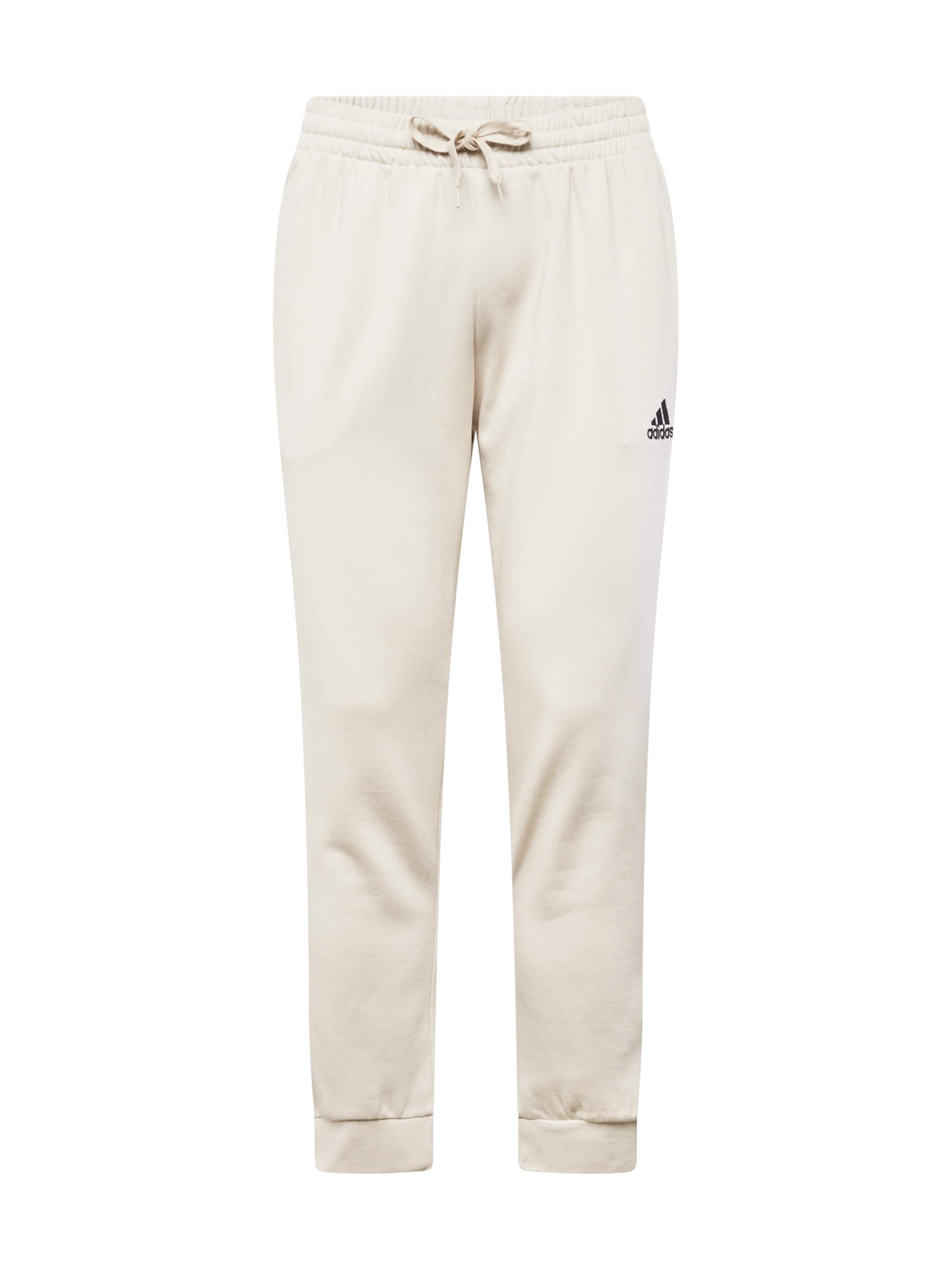 ADIDAS SPORTSWEAR Tapered Sportbyxa 'Essentials' i beige: framsida