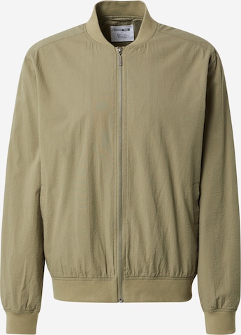 ABOUT YOU x Kevin Trapp Between-Season Jacket 'Florian' in Green: front