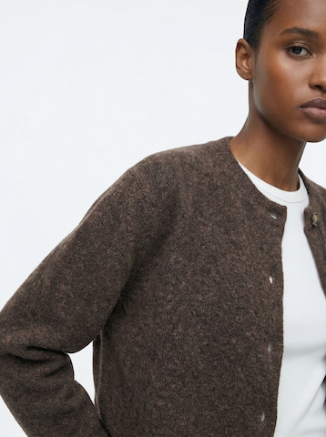 The Base Theory Плетена жилетка 'CARDIGAN' в кафяво