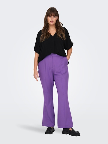 ONLY Carmakoma Flared Broek 'THEA' in Lila