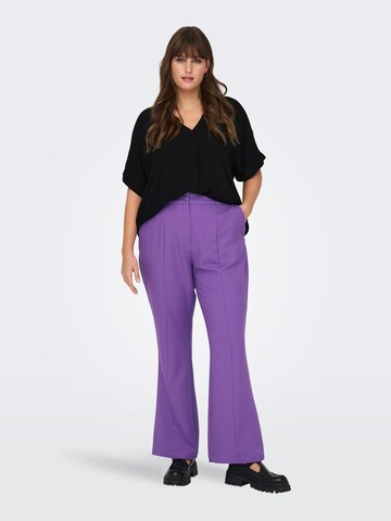 ONLY Carmakoma Flared Pants 'THEA' in Purple