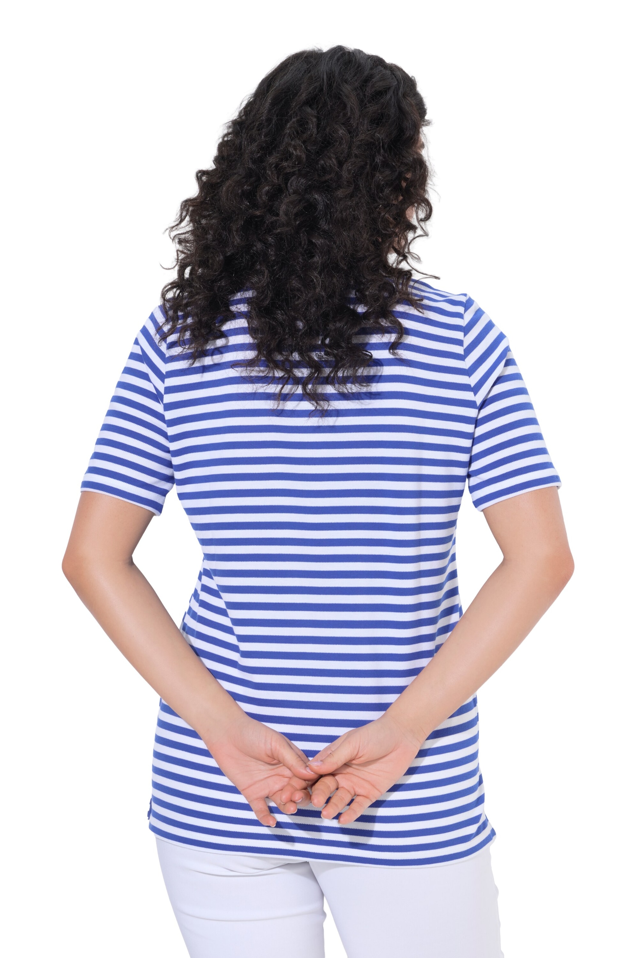 Ulla Popken Poloshirt in Blau