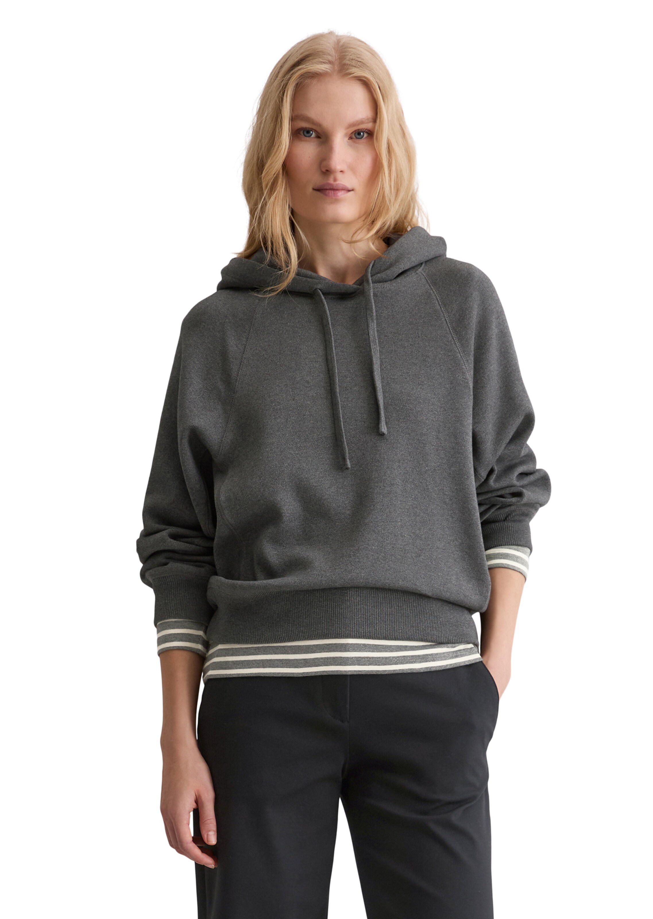 pilka Marc O'Polo Megztinis be užsegimo: priekis