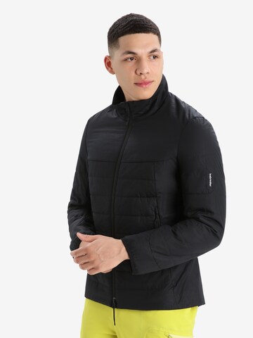 ICEBREAKER Athletic Jacket 'Loft' in Black