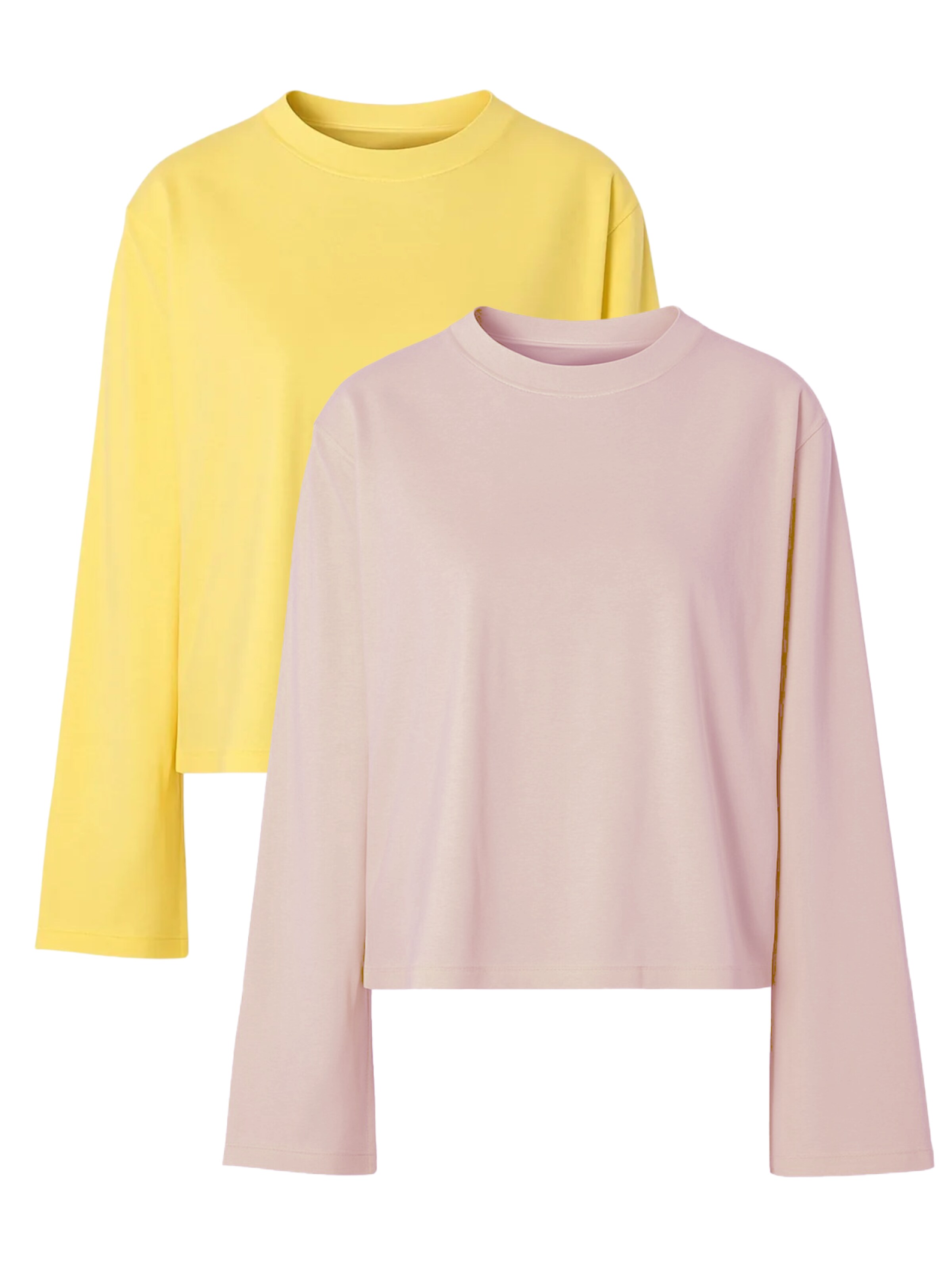 C&City Shirt in S-M in gelb / pflaume, Produktansicht
