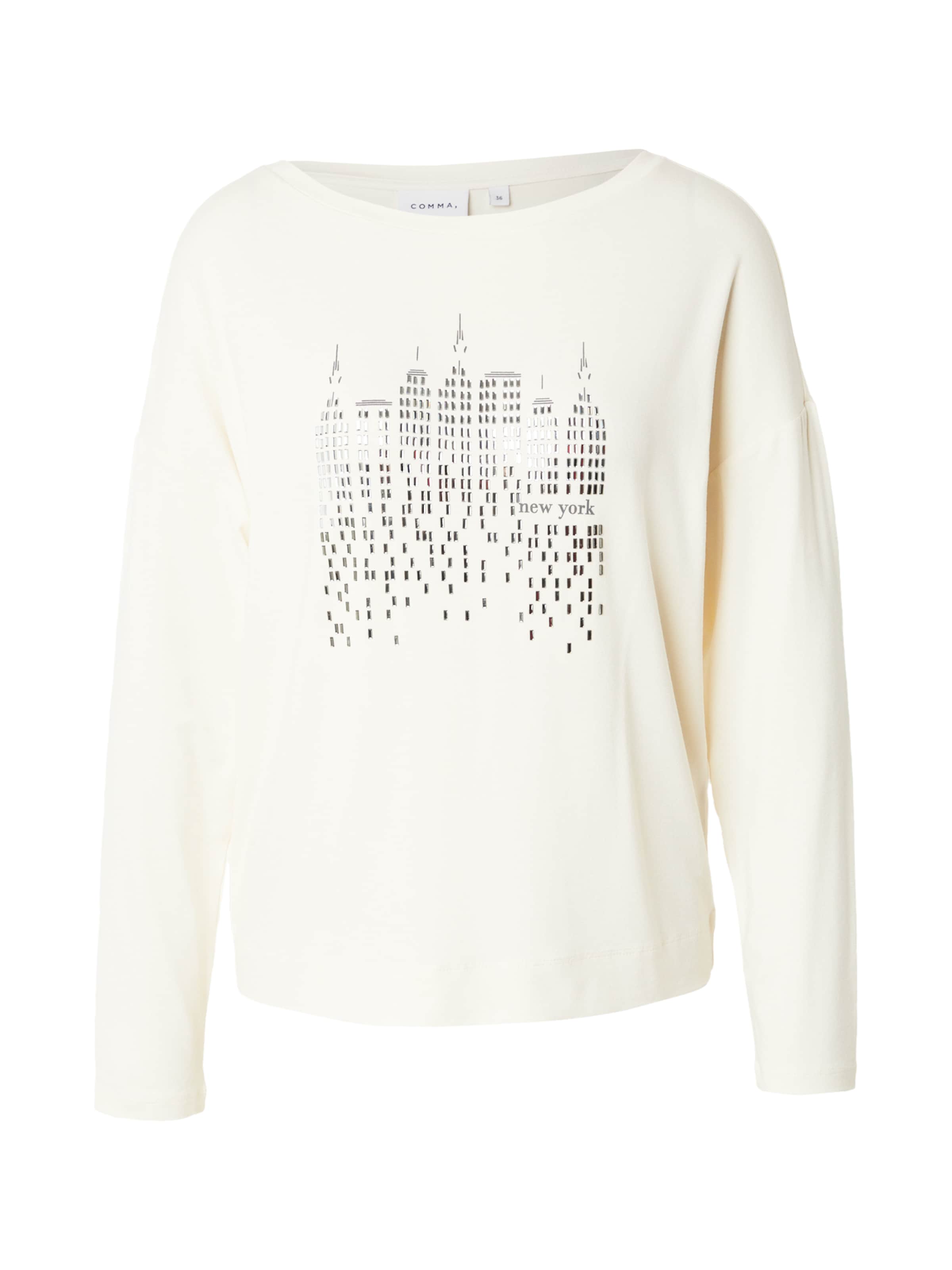 COMMA Shirt in Beige: voorkant