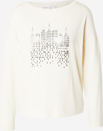 COMMA Shirt in Beige: voorkant