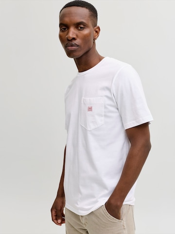 JACK & JONES Póló 'JPRBLUCALEB' - fehér