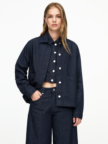 Pull&Bear Átmeneti dzseki - kék: elől