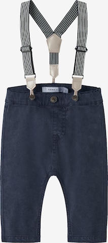 NAME IT Regular Hängselbyxa 'NBMBEN' i blå: framsida