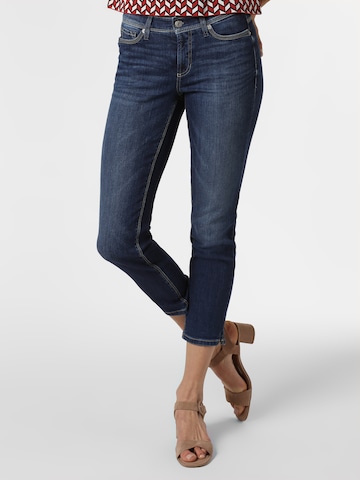 Cambio Skinny Jeans in Blauw: voorkant