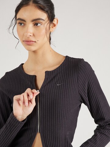 Nike Sportswear Strickjacke in Schwarz