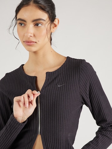 Nike Sportswear Πλεκτή ζακέτα σε μαύρο