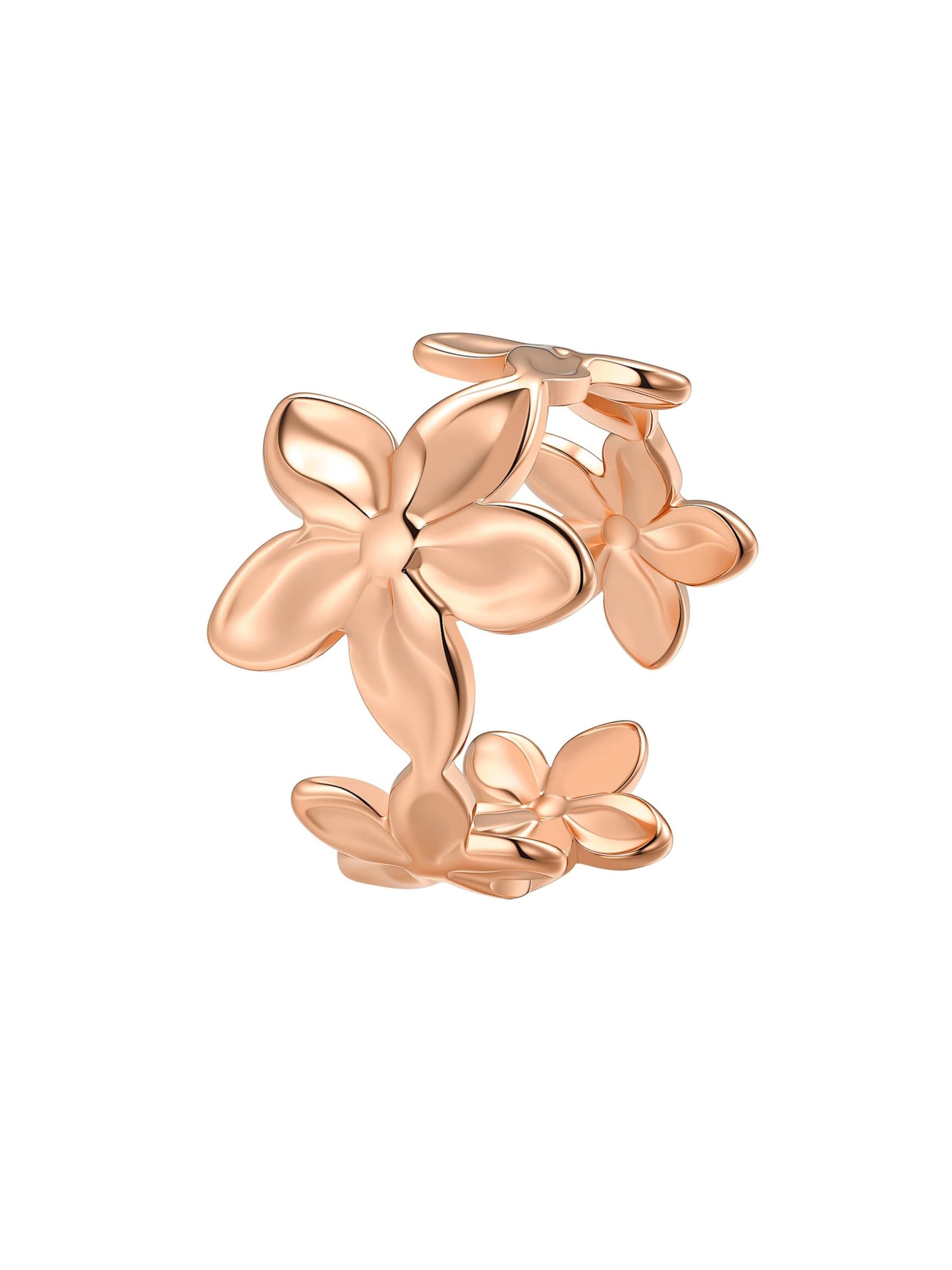 Bague 'Bloom Flower' Hey Happiness en or : devant