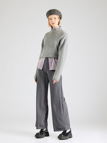 SISTERS POINT Wide Leg Hose 'GLUT' in Grau