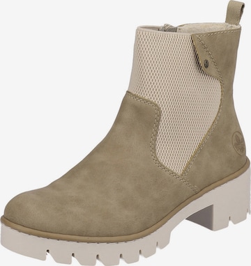 Bottines Rieker en beige : devant