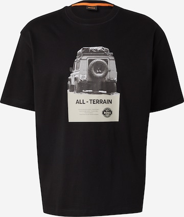 BOSS Paita 'Wagon' värissä musta: etupuoli