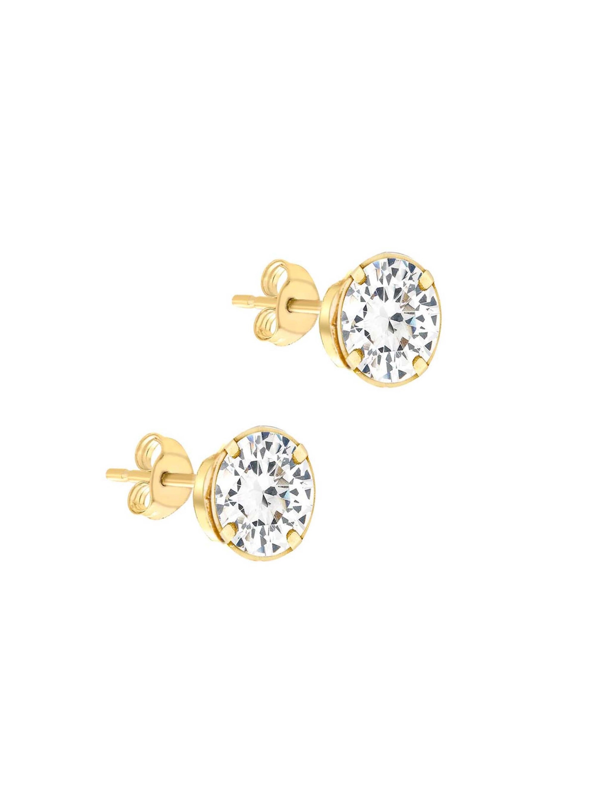 Lucardi Earrings 'Klassisch' in Gold