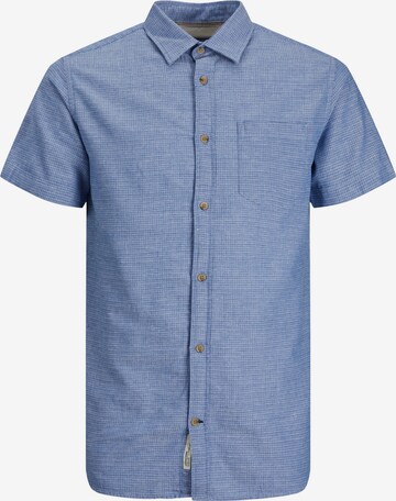 JACK & JONES Regular fit Button Up Shirt 'Rabel' in Blue: front