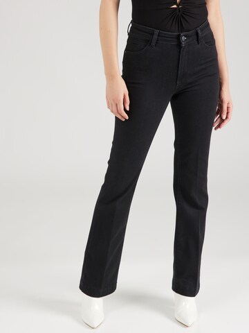 GUESS Bootcut Jeans in Zwart: voorkant