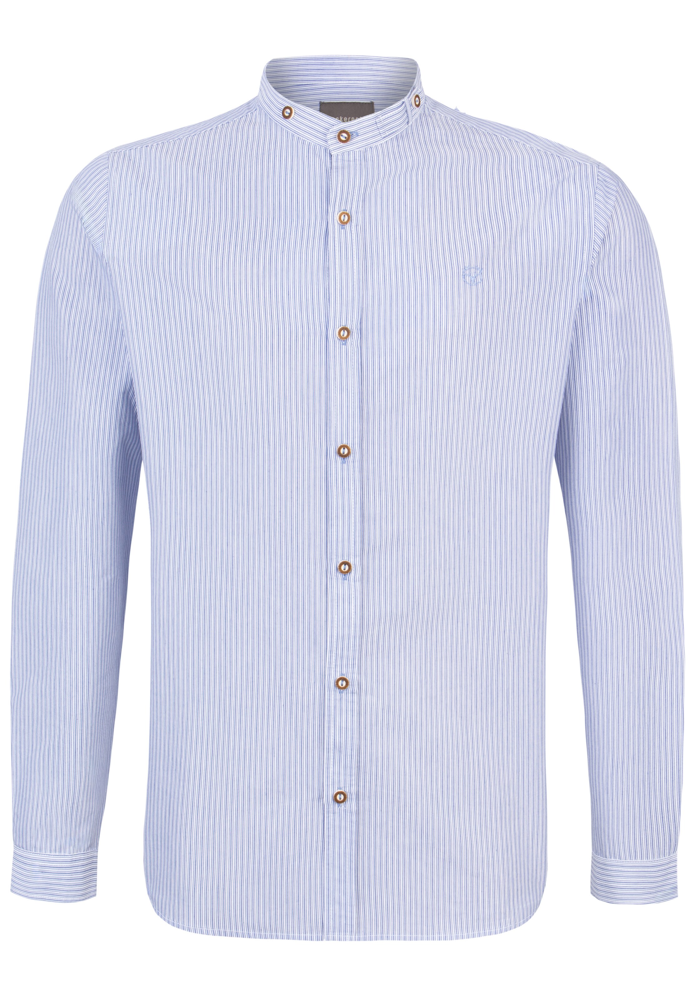 STOCKERPOINT Regular Fit Trachtenhemd 'Frederik' in Blau: Vorderseite