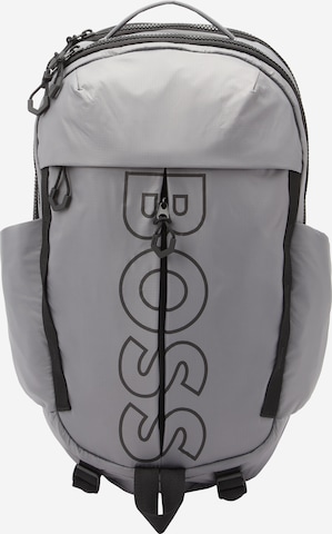 BOSS Black - Mochila 'Bryant' em cinzento: frente