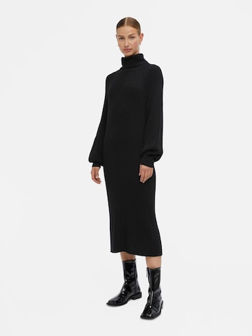 OBJECT Knitted dress 'Line' in Black