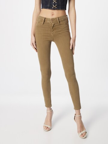 River Island Skinny Jeans 'MOLLY' in Bruin: voorkant