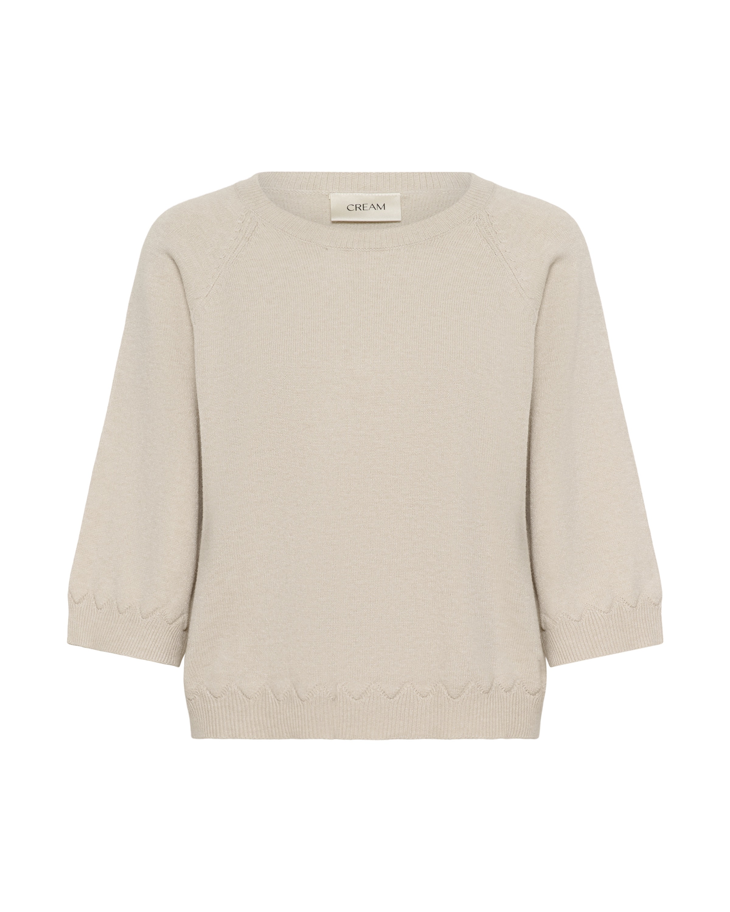 Cream Πουλόβερ 'Dela' σε μπεζ: μπροστά