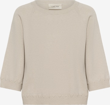 smėlio Cream Megztinis 'Dela': priekis