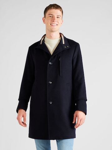 BOSS Black Between-seasons coat 'Hyde Standup' in Blue: front