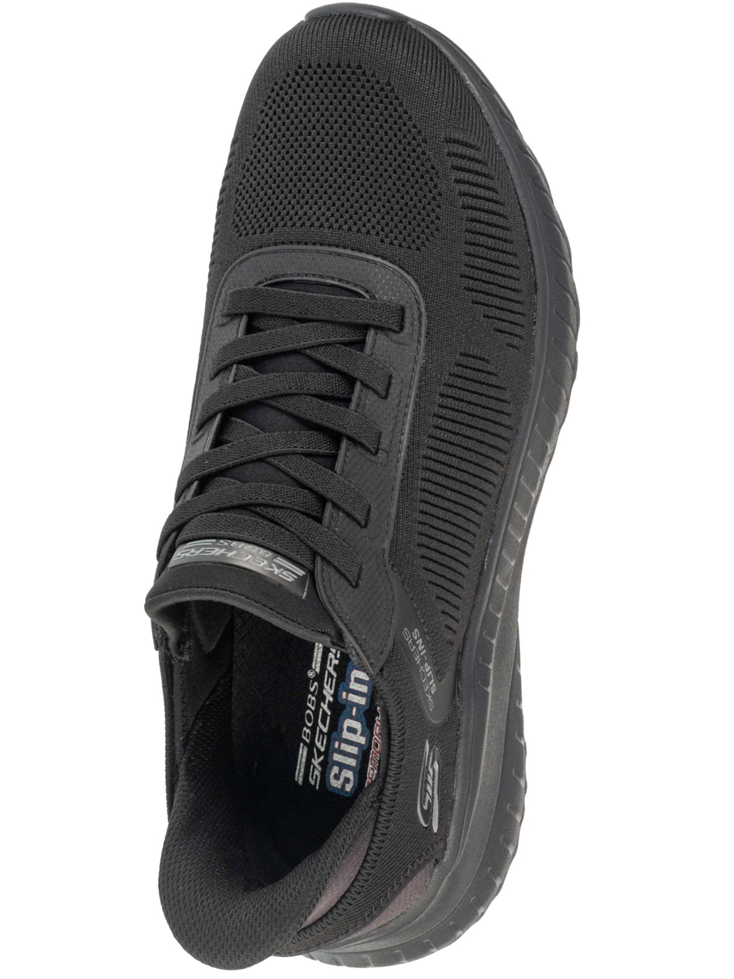 SKECHERS Matalavartiset tennarit 'BOBS Squad Chaos - Solid Step' värissä musta