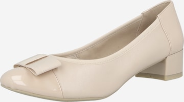 Pumps de la CAPRICE pe bej: față