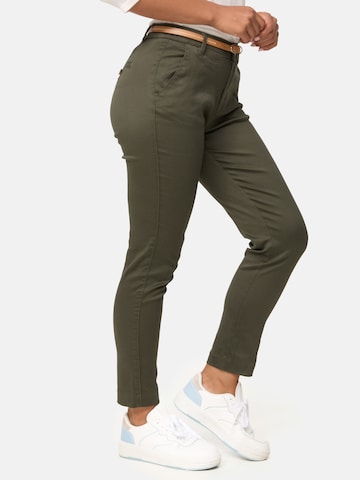 Coupe slim Pantalon chino Orsay en vert