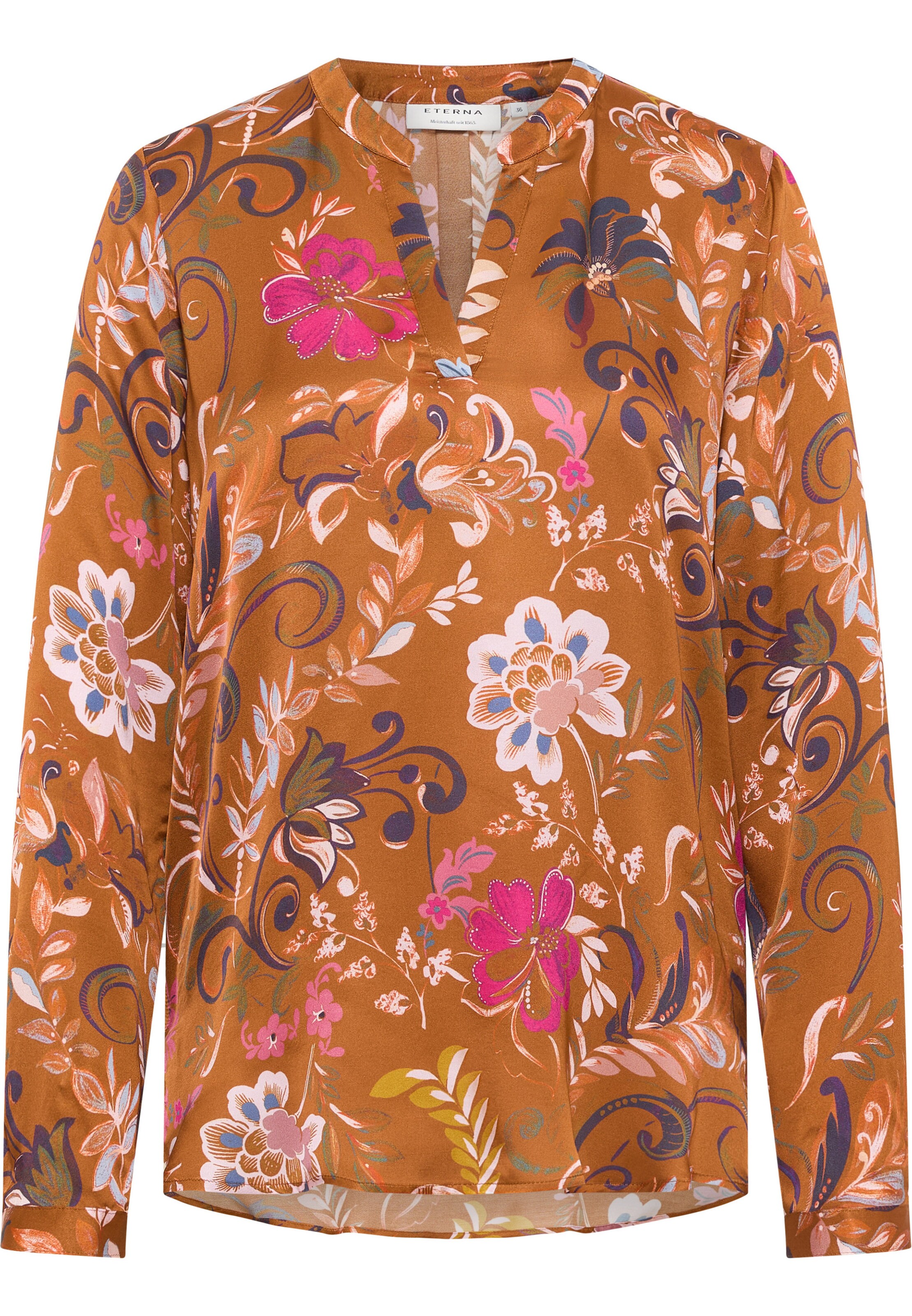 ETERNA Blouse in Geel: voorkant