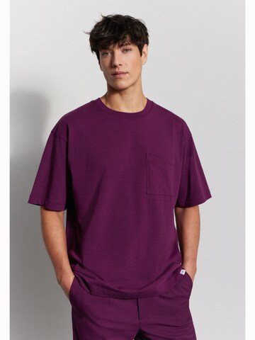 T-Shirt Studio Seidensticker en violet : devant