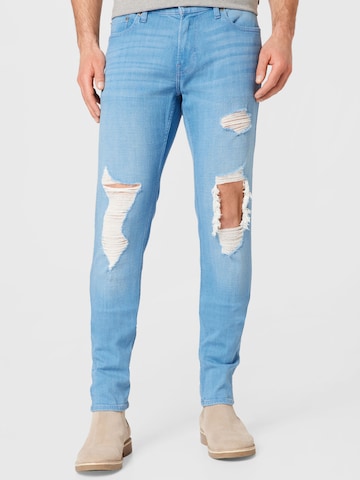 HOLLISTER Skinny Kavbojke | modra barva: sprednja stran