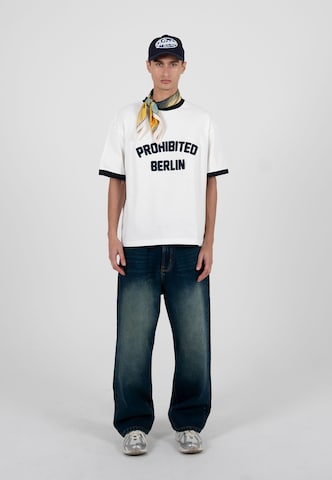 Prohibited - Camisa 'Rush Contrast' em azul