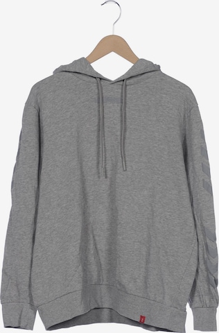 Hummel Sweatshirt & Zip-Up Hoodie in XXL in Grey: front