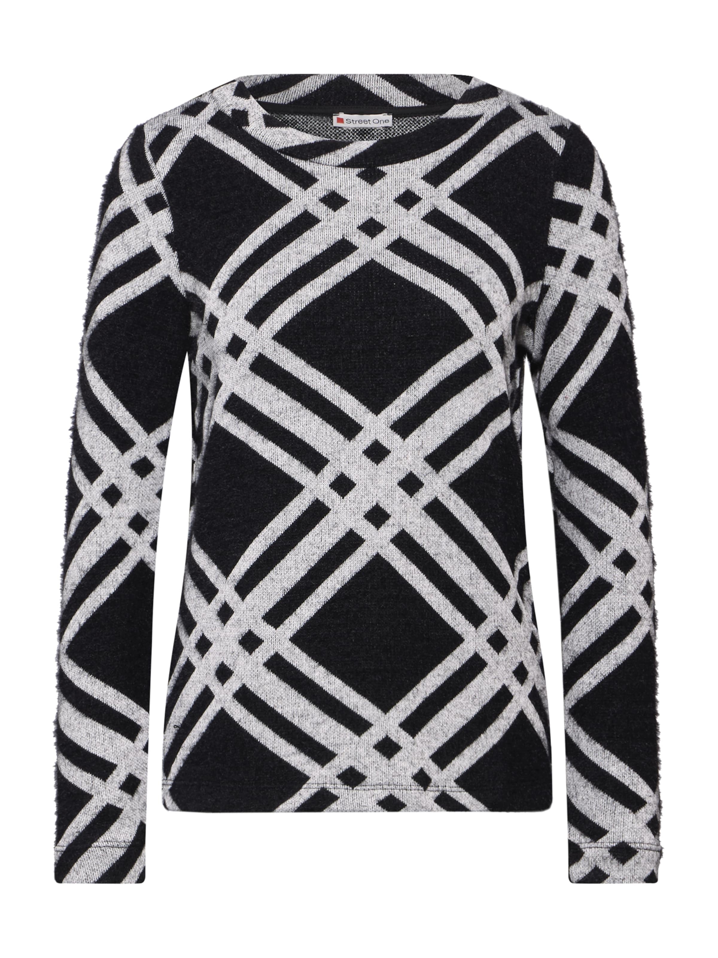 STREET ONE Тениска в черно: отпред