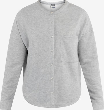 DreiMaster Maritim Zip-Up Hoodie in Grey: front