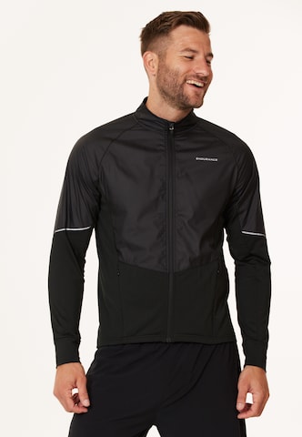 ENDURANCE Athletic Jacket in Black: front