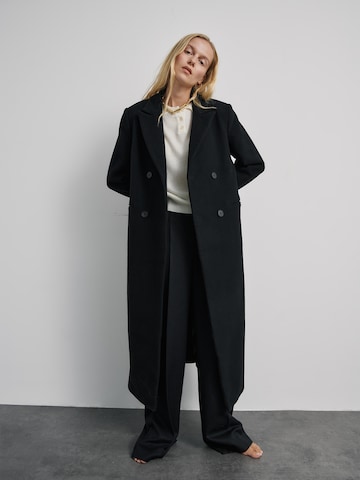 ABOUT YOU x Marie von Behrens Between-Seasons Coat 'Zola' in Black: front