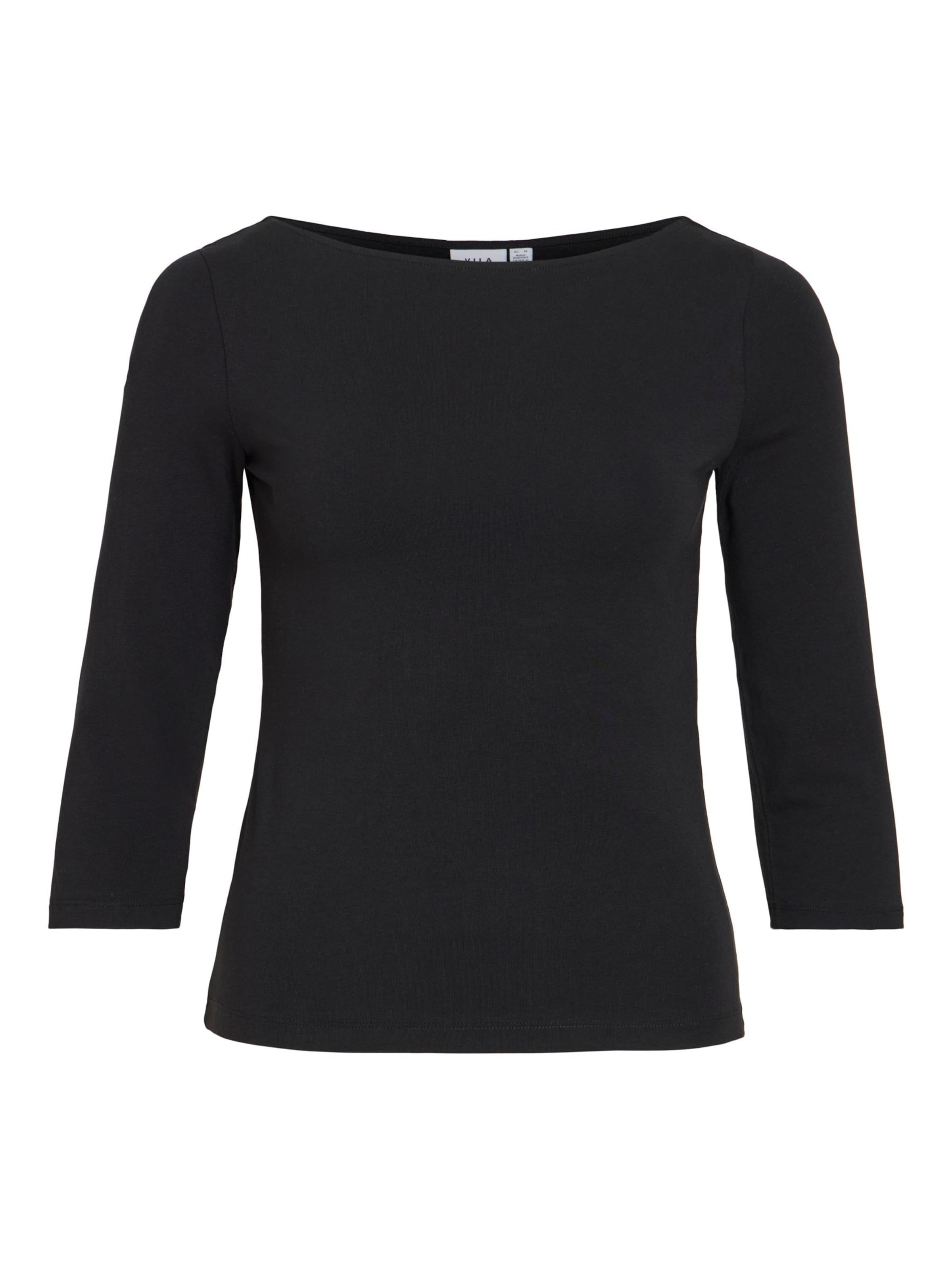 VILA Shirt 'VIEmilie' in Zwart: voorkant
