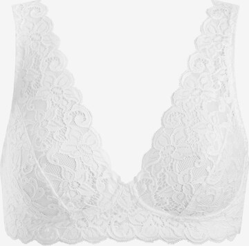 Hanro Triangle Bra ' Moments ' in White: front