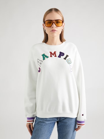 Champion Authentic Athletic Apparel Sweatshirt in Wit: voorkant