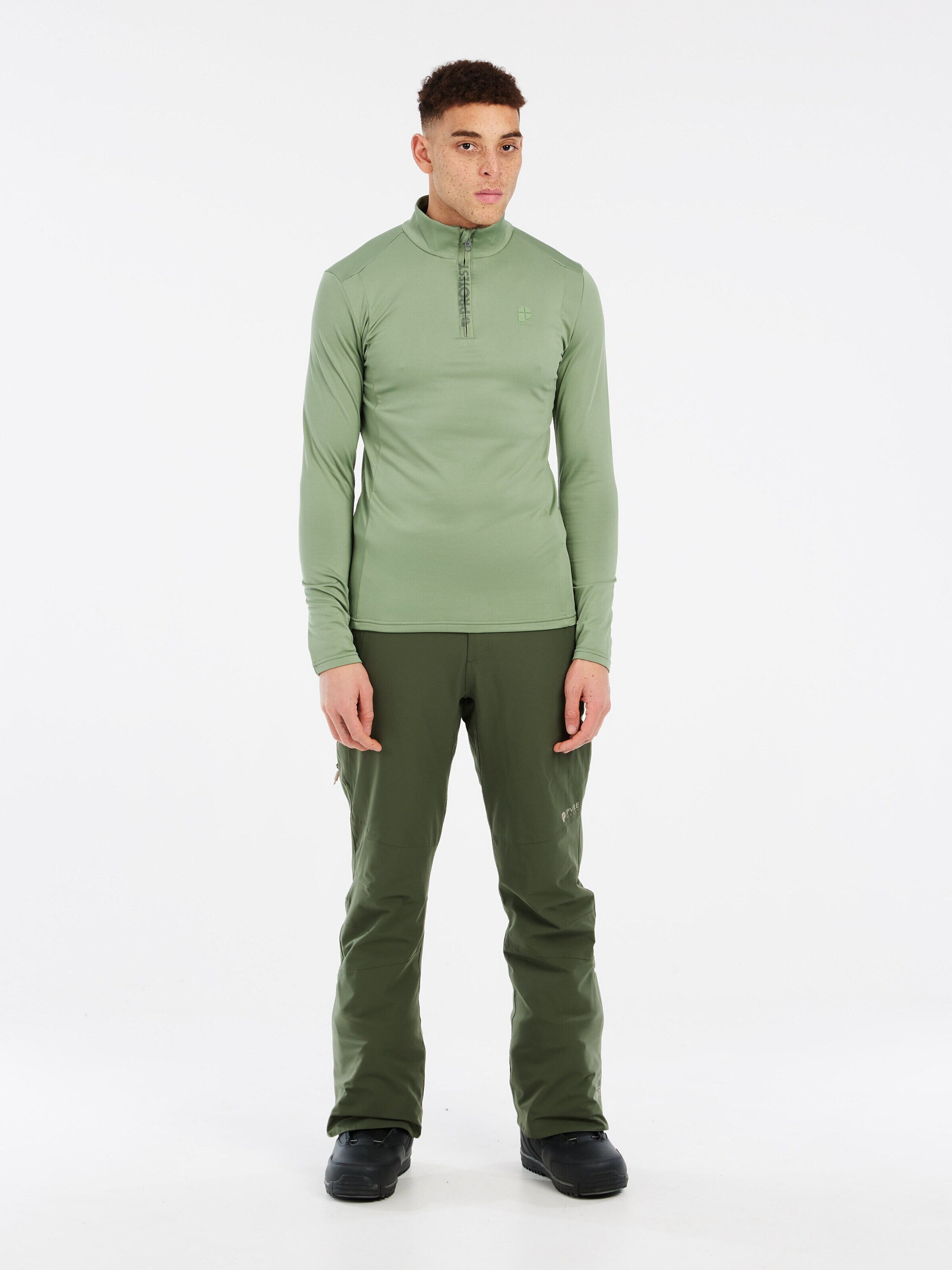 PROTEST Sports sweatshirt 'REWILL' in Green: front